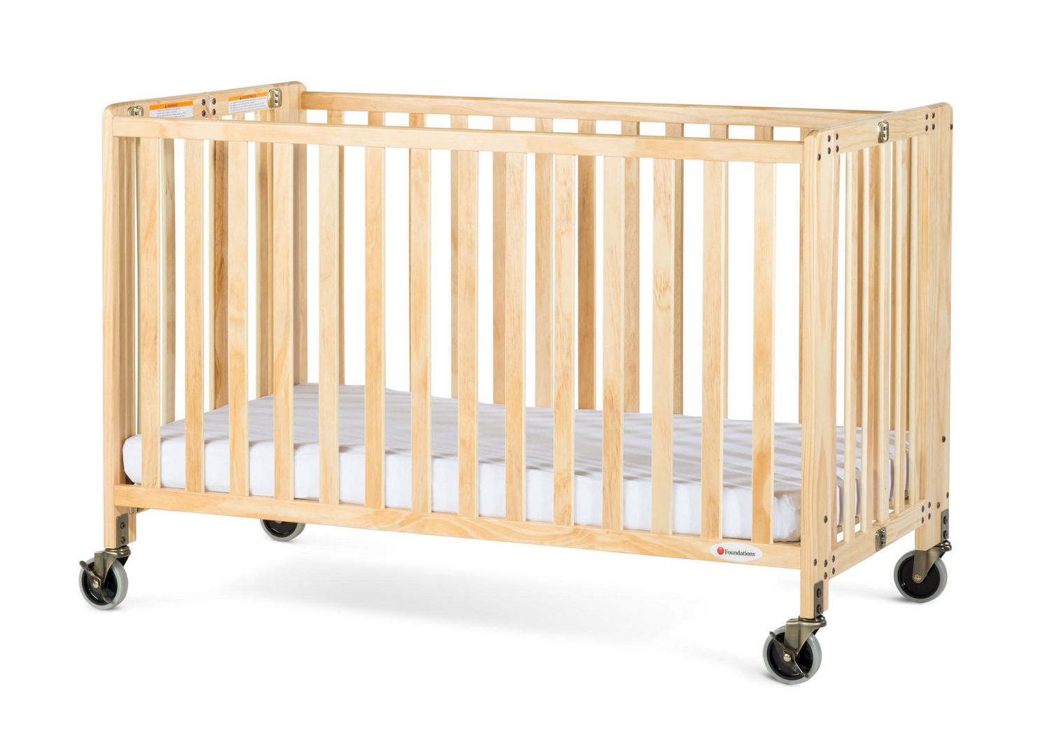 folding full sized crib adjustable height for mattress